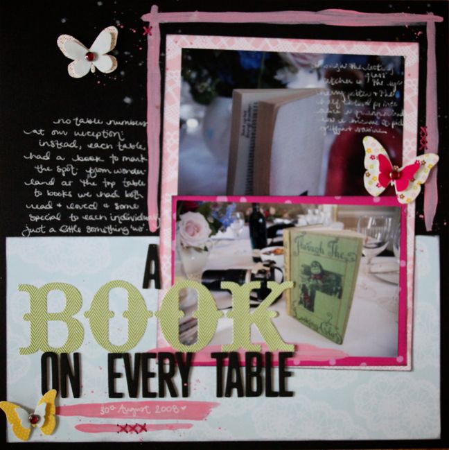 paper: Wedding Scrapbook Pages | pretty paper. true stories. {and  scrapbooking classes with cupcakes.}