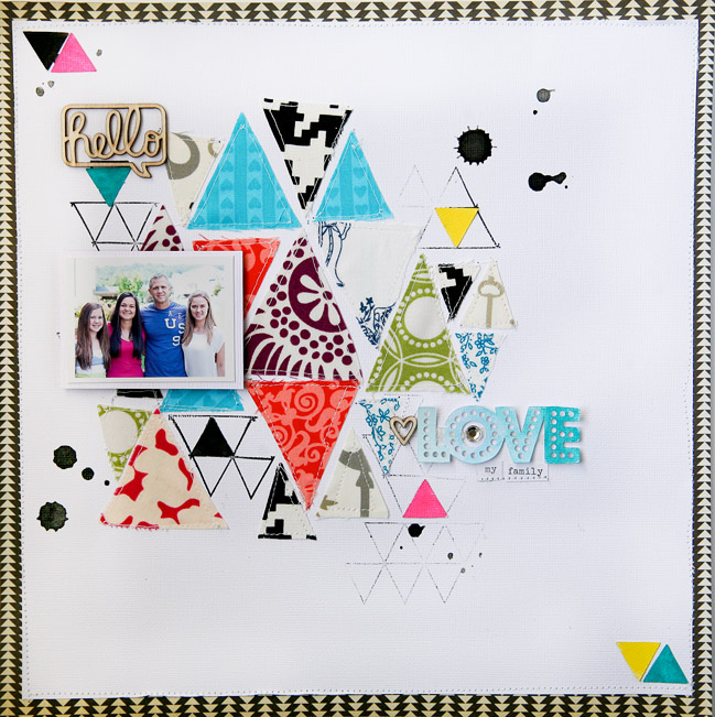 paper: Scrapbooking with Fabric | pretty paper. true stories. {and  scrapbooking classes with cupcakes.}