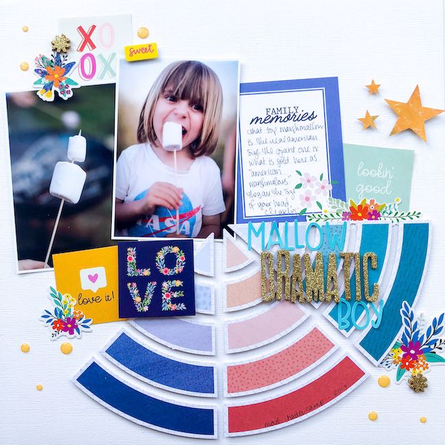 Scrapbook Page by Shimelle with Best of Both Worlds Kit August 2020
